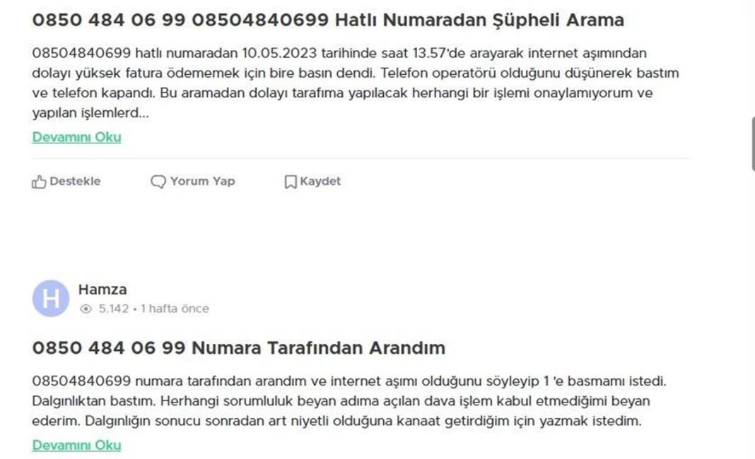 Bu numaralara dikkat: Dolandırılabilirsiniz! Spam yapan 0850 no'lu numaralar yayınlandı, hemen engelleyin 20